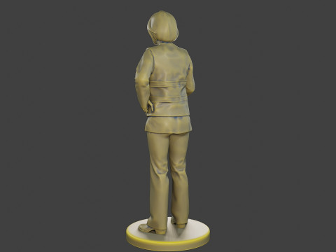 Female Security reflective vest FSRV 003 3D-printmodel