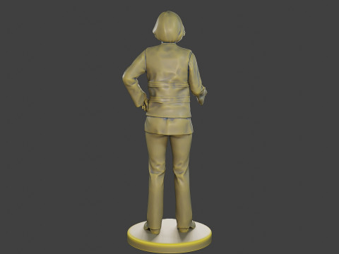 Female Security reflective vest FSRV 003 3D-printmodel
