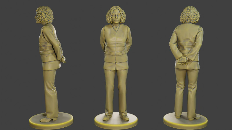 Colete refletivo de seguran&ccedil;a feminino FSRV 004 Modelo de Impressão 3D .c4d .max .obj .3ds .fbx .stl .blend 