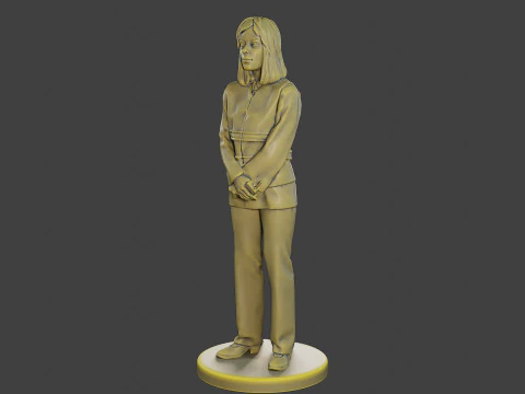 Female Security reflective vest FSRV 005 3D Print Model