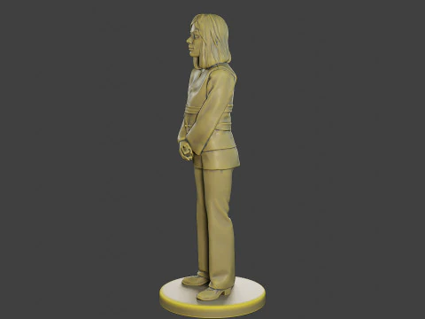 Female Security reflective vest FSRV 005 3D Print Model