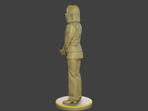 Female Security reflective vest FSRV 005 3D Print Model