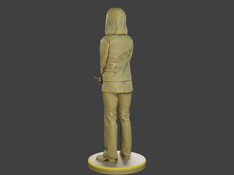 Female Security reflective vest FSRV 005 3D Print Model
