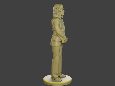 Female Security reflective vest FSRV 005 3D Print Model