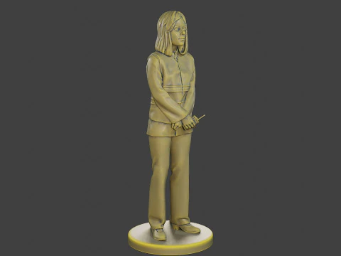 Female Security reflective vest FSRV 005 3D Print Model