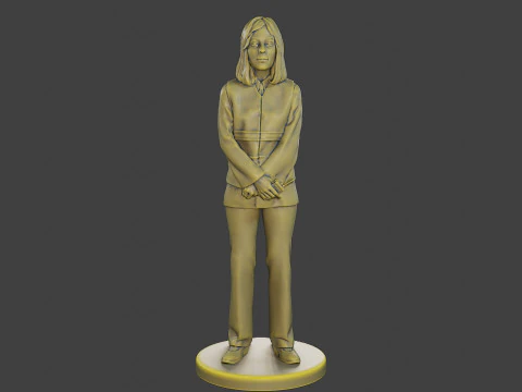 Female Security reflective vest FSRV 005 3D Print Model