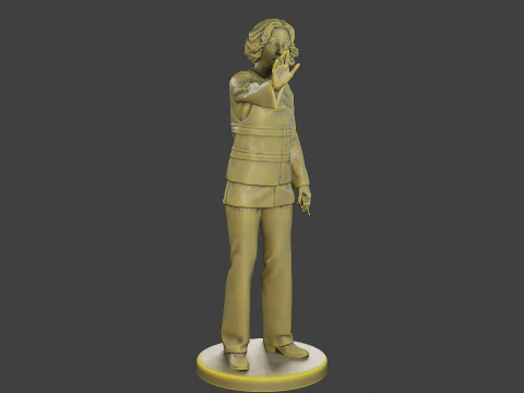 Female Security reflective vest FSRV 006 3D Print Model