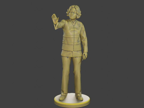 Female Security reflective vest FSRV 006 3D Print Model