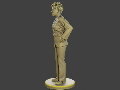 Colete refletivo de seguran&ccedil;a feminino FSRV 007 Modelo de Impressão 3D