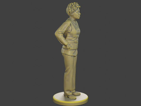 Colete refletivo de seguran&ccedil;a feminino FSRV 007 Modelo de Impressão 3D