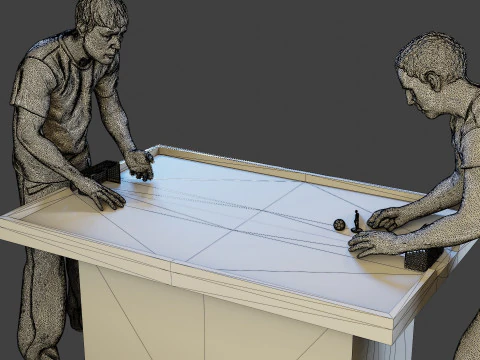 Soccer Table Players 2 3D Print Model