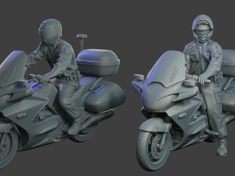 Honda ST 1300 police HSTP1 001 - 002 Modelo de impresión 3D