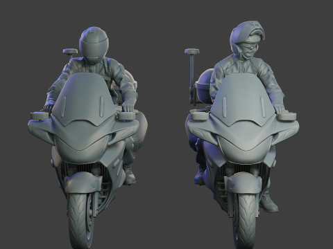 Honda ST 1300 police HSTP1 001 - 002 Model do druku 3D