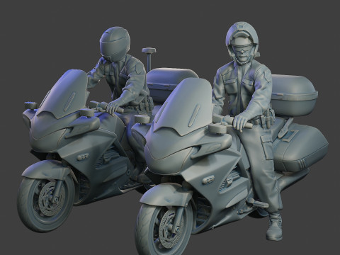 Honda ST 1300 police HSTP1 001 - 002 Model do druku 3D