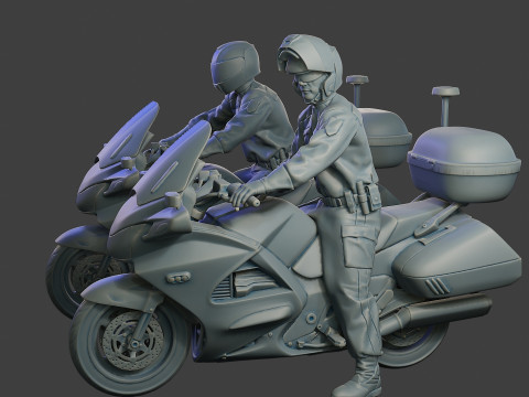 Honda ST 1300 police HSTP1 001 - 002 Model do druku 3D