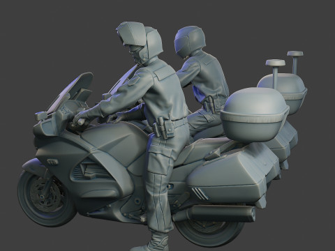 Honda ST 1300 police HSTP1 001 - 002 Model do druku 3D