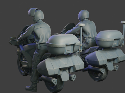 Honda ST 1300 police HSTP1 001 - 002 Model do druku 3D