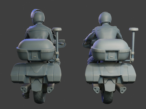 Honda ST 1300 police HSTP1 001 - 002 Model do druku 3D