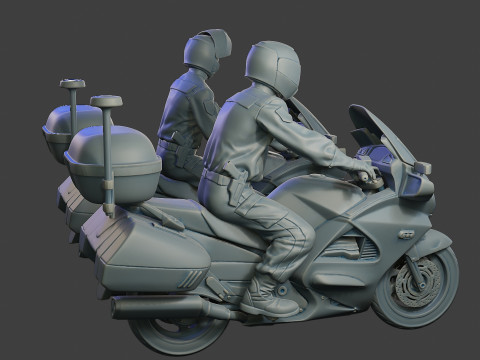 Honda ST 1300 police HSTP1 001 - 002 Model do druku 3D