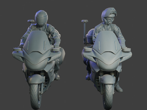 Honda ST 1300 police HSTP1 001 - 002 Model do druku 3D