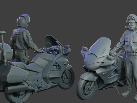 Honda ST 1300 police HSTP1 003 3D-printmodel