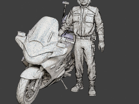 Honda ST 1300 police HSTP1 003 3D Print Model