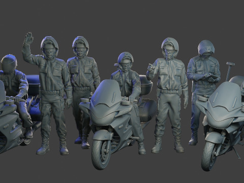 Honda ST 1300 police HSTP1 Pack1 3D Print Model