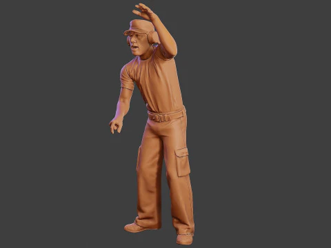 Мужской музыкальный диджей MMDJM 001 3D Принт Модель