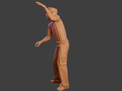 Мужской музыкальный диджей MMDJM 001 3D Принт Модель