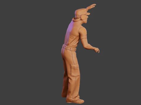 Мужской музыкальный диджей MMDJM 001 3D Принт Модель