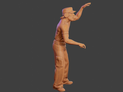 Male Music DJ MMDJM 001 3D Print Model