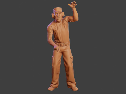 Male Music DJ MMDJM 001 3D Print Model