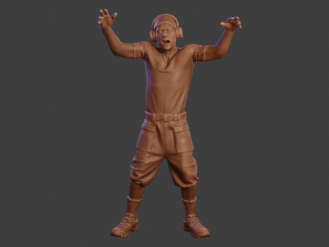 Male Music DJ MMDJM 002 3D-printmodel