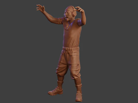 Мужской музыкальный диджей MMDJM 002 3D Принт Модель