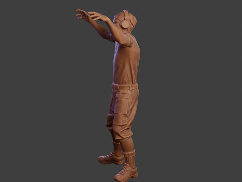 Male Music DJ MMDJM 002 3D-printmodel