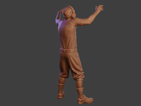Male Music DJ MMDJM 002 3D-printmodel
