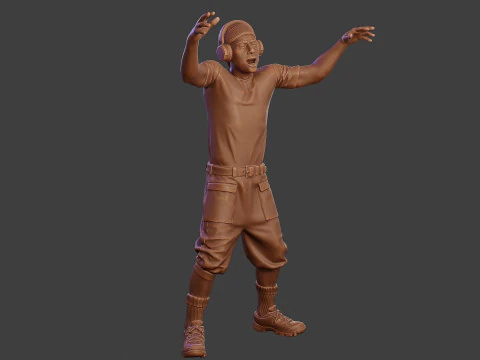 Мужской музыкальный диджей MMDJM 002 3D Принт Модель