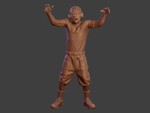 Мужской музыкальный диджей MMDJM 002 3D Принт Модель