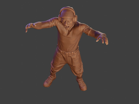 Male Music DJ MMDJM 002 3D-printmodel
