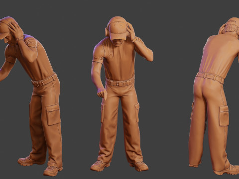 Male Music DJ MMDJM 003 3D Print Model