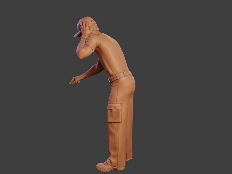 Мужской музыкальный диджей MMDJM 003 3D Принт Модель