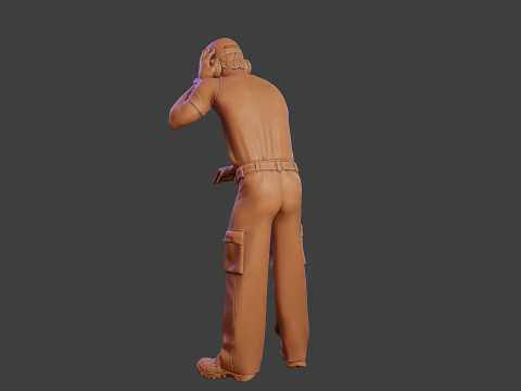Male Music DJ MMDJM 003 3D Print Model