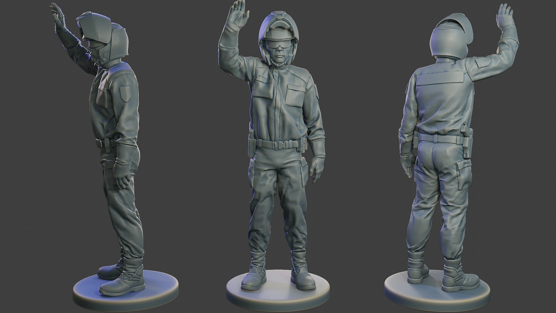 Honda ST 1300 police HSTP1 005 3D Print Model .c4d .max .obj .3ds .fbx .stl .blend