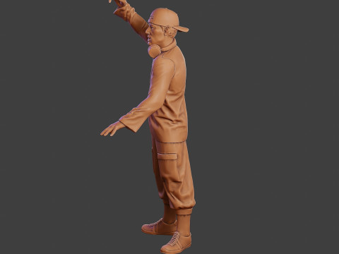 Male Music DJ MMDJM 004 Modèles 3D en vedette