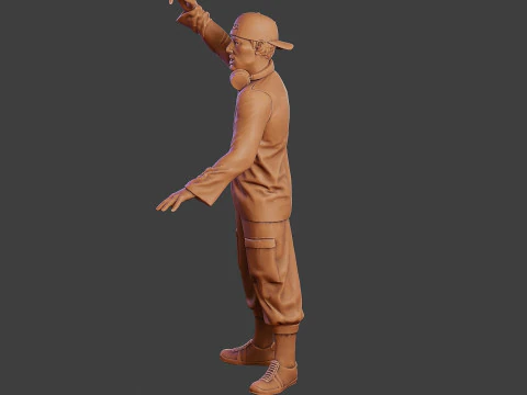 Мужской музыкальный диджей MMDJM 004 3D Принт Модель