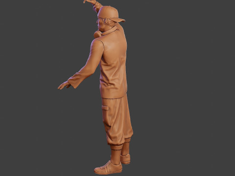 Male Music DJ MMDJM 004 Modèles 3D en vedette