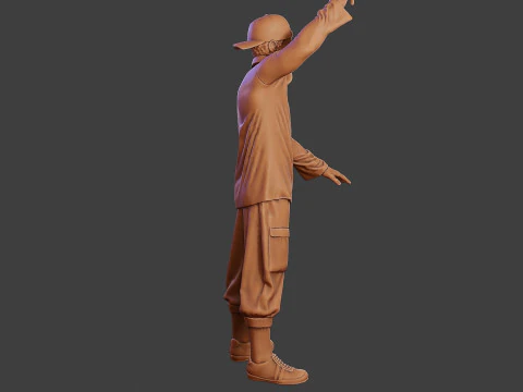 Мужской музыкальный диджей MMDJM 004 3D Принт Модель