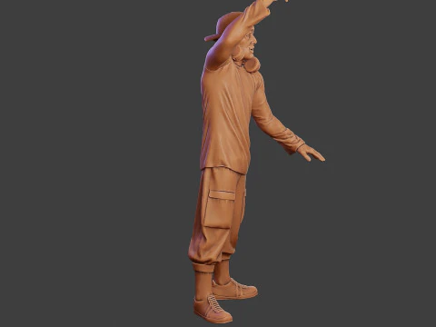 Мужской музыкальный диджей MMDJM 004 3D Принт Модель