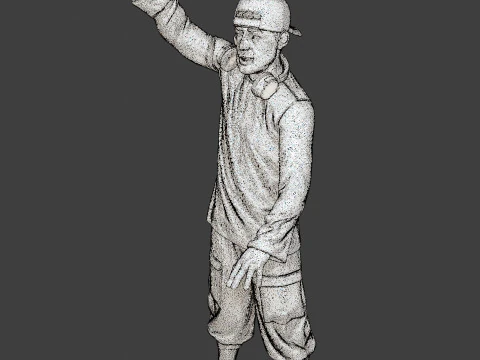 Мужской музыкальный диджей MMDJM 004 3D Принт Модель