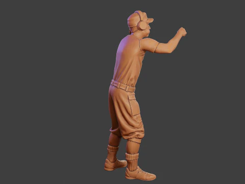 Мужской музыкальный диджей MMDJM 005 3D Принт Модель